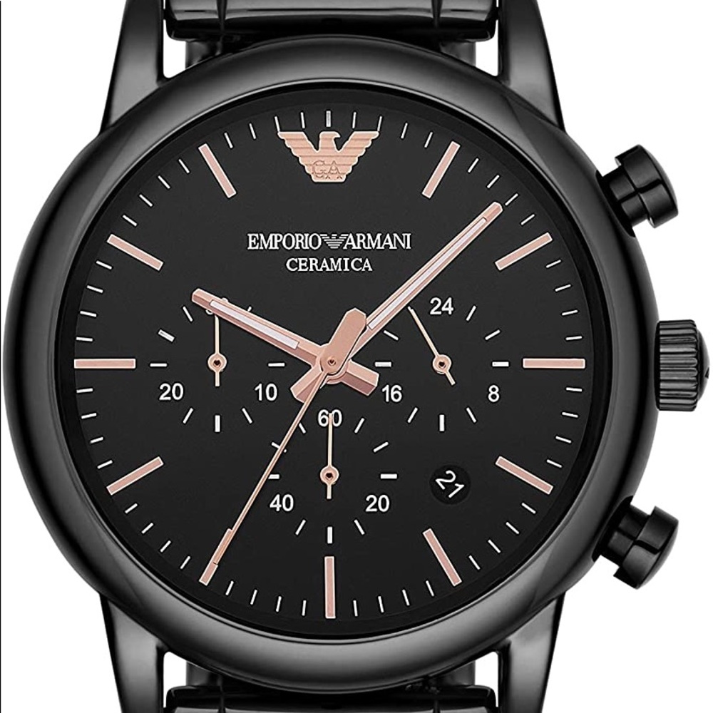 Emporio Armani Men’s Chronographic Dress Watch with Quartz Movement
